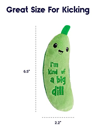 Crunchy Pickle Kicker Catnip Toy for Cats