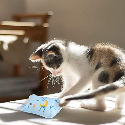 Catnip Toys for Indoor Cats - 5 Plush Interactive Toys