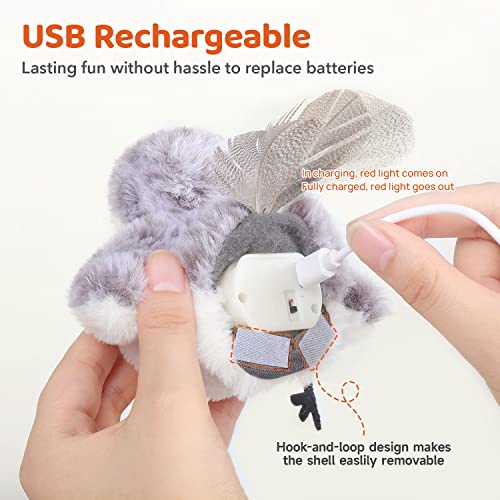 Interactive Flapping Bird Cat Toy with Catnip