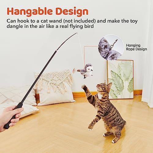 Interactive Flapping Bird Cat Toy with Catnip