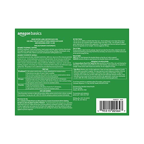 Flea and Tick Topical Treatment for Cats (6 count)