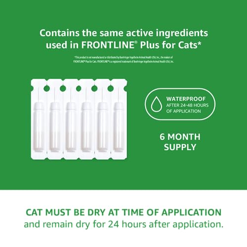 Flea and Tick Topical Treatment for Cats (6 count)