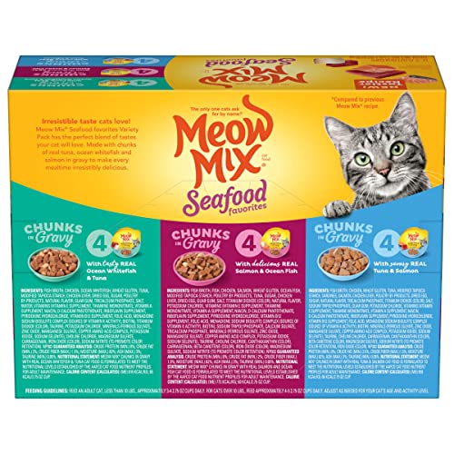 Seafood Variety Pack for Cats - 12 Cups