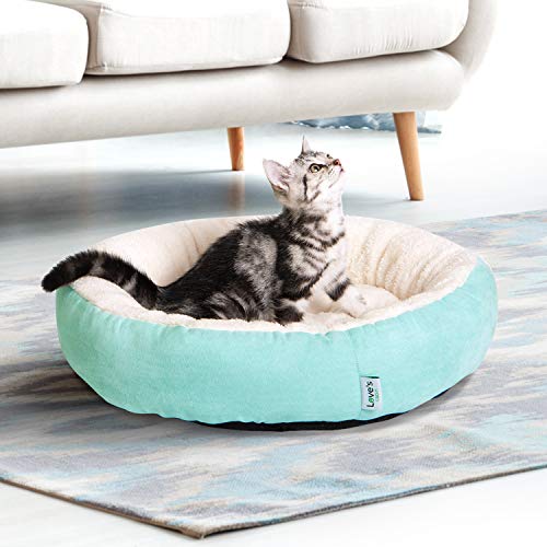 Love's Cabin Round Donut Cat and Dog Cushion Bed, 20in