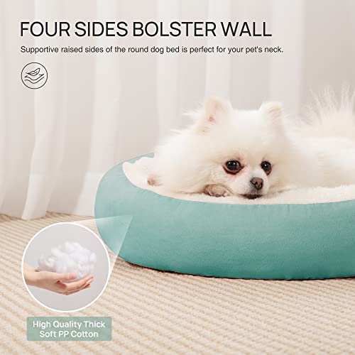 Love's Cabin Round Donut Cat and Dog Cushion Bed, 20in
