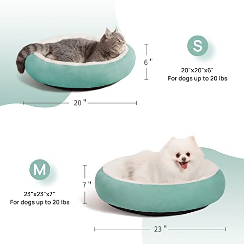 Love's Cabin Round Donut Cat and Dog Cushion Bed, 20in