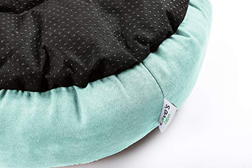 Love's Cabin Round Donut Cat and Dog Cushion Bed, 20in