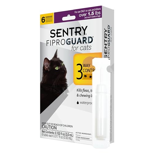 Fiproguard for Cats: 6 Month Flea Tick Prevention