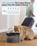 UIOOQ Cat Water Fountain with Ultra Silent Pump