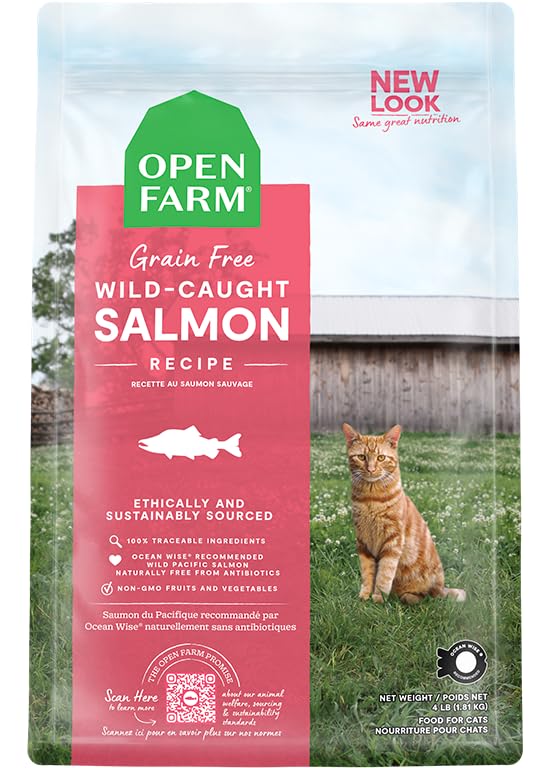 Wild-Caught Salmon Grain-Free Cat Food with Non-GMO Superfoods