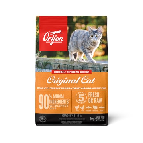 ORIJEN Original Grain Free Cat Food, WholePrey, 4lb