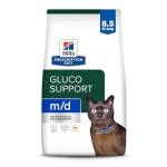 Hill's Prescription Diet m/d GlucoSupport Chicken Flavor Dry Cat Food, Veterinary Diet, 8.5 lb. Bag