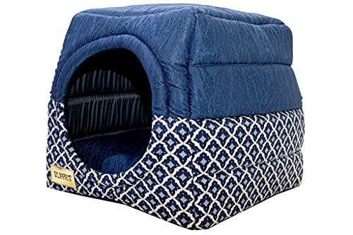LUPPET Washable Igloo Cat House: 2-in-1 Bed & House
