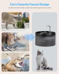 UIOOQ Cat Water Fountain with Ultra Silent Pump