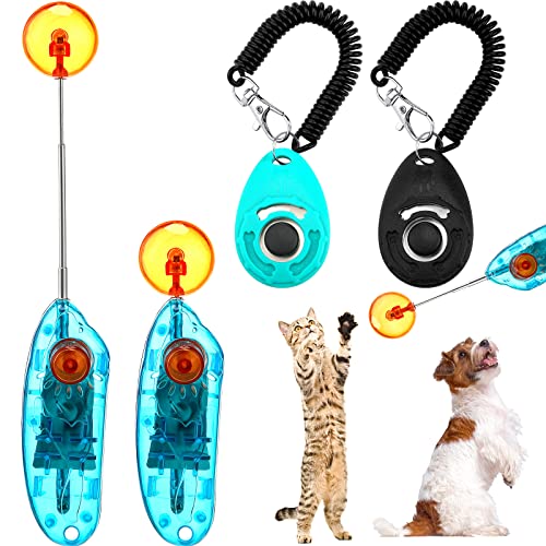 Cat Clicker Training Kit: Target Sticks & Clickers