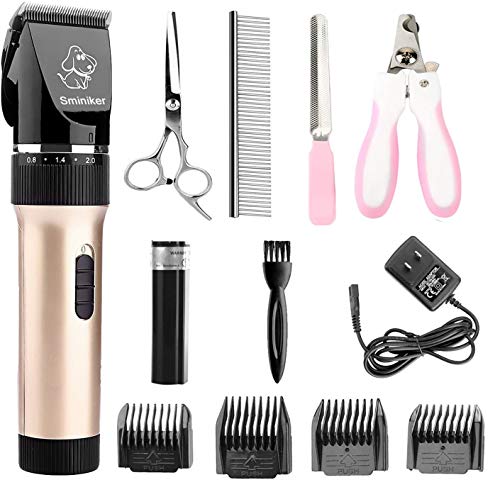 Sminiker Cordless Cat Grooming Clippers - Gold