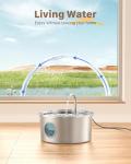 Stainless Steel Cat Water Fountain - 108oz/3.2L