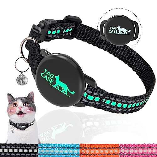 Luminous Airtag Cat Collar - Reflective GPS Tracker