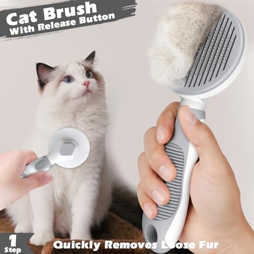 Premium Cat Grooming Kit | Brush, Clipper, Massage Brush