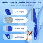 4-Piece Flea Lice Comb Set for Cats