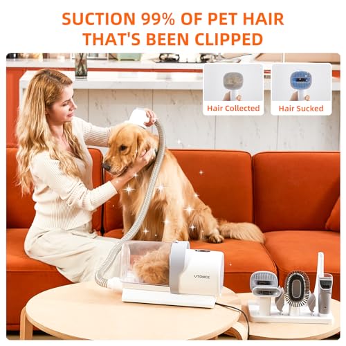 Cat Clipper and Vacuum Grooming Kit, 5-in-1
