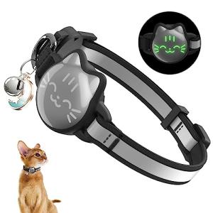 Reflective Cat Collar with Airtag Holder