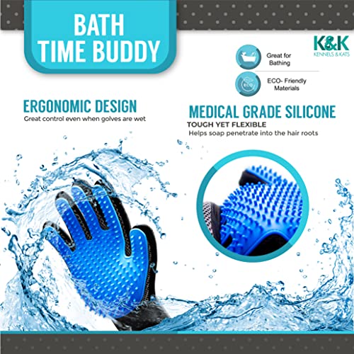 Pet Grooming Gloves for Cats with All Hair Types