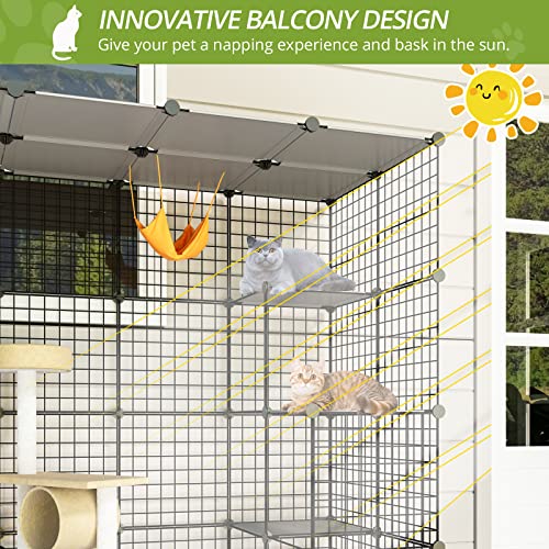 Eiiel Outdoor Cat House with Large Enter Door