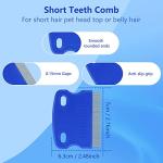 4-Piece Flea Lice Comb Set for Cats