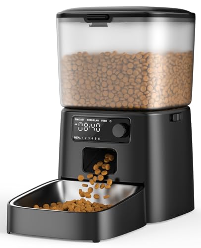 oneisall Automatic Cat Food Dispenser, 12 Cups, Timer