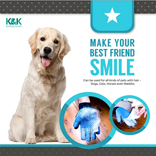 Pet Grooming Gloves for Cats with All Hair Types
