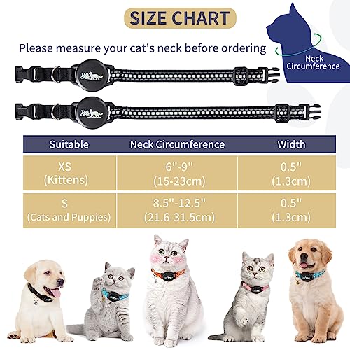Luminous Airtag Cat Collar - Reflective GPS Tracker