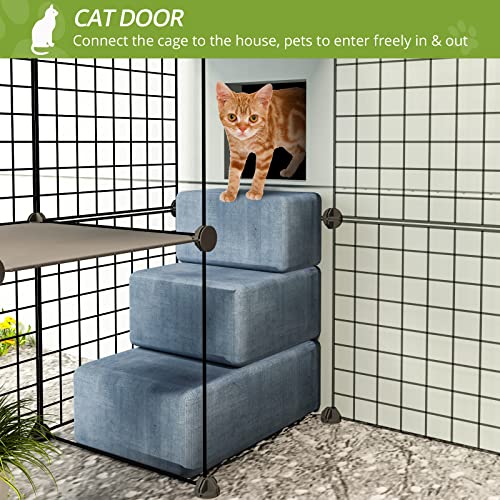 Eiiel Outdoor Cat House with Large Enter Door