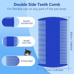 4-Piece Flea Lice Comb Set for Cats