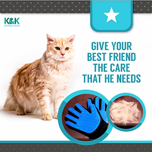 Pet Grooming Gloves for Cats with All Hair Types