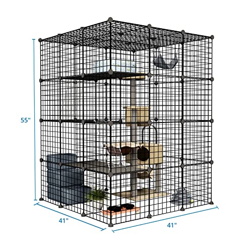 Eiiel Outdoor Cat House with Large Enter Door