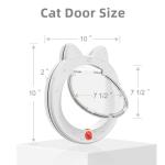 4-way locking cat door, weatherproof, easy installation