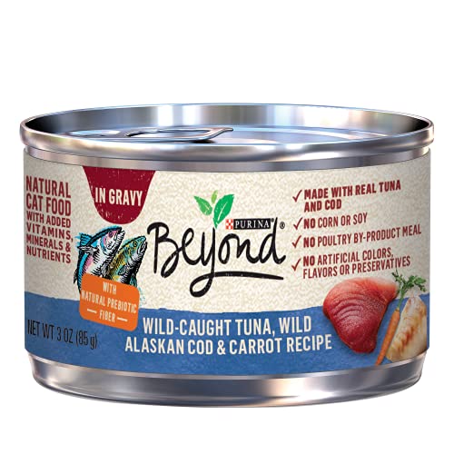 Purina Beyond Grain Free Wet Cat Food, Tuna & Mackerel Recipe - (12) 3 oz. Cans
