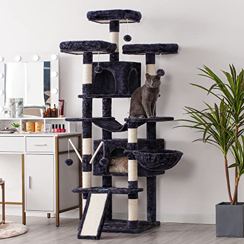XL Cat Tree with Multiple Levels and Accessories