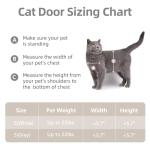 4-way locking cat door, weatherproof, easy installation