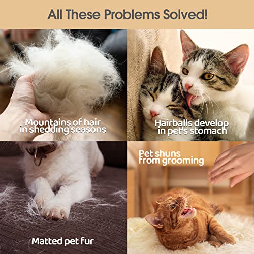 Gentle Pet Grooming Glove for Cats - Blue