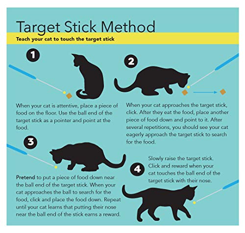 Cat Training Clicker and Target Stick Set