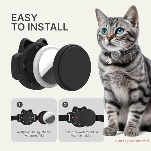 Luminous Fish Pattern Cat Collar with Hidden GPS Tracker