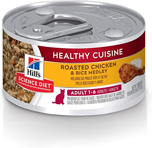 Hill's Science Diet Healthy Cuisine Roasted Chicken Cat Food - 24 Pack