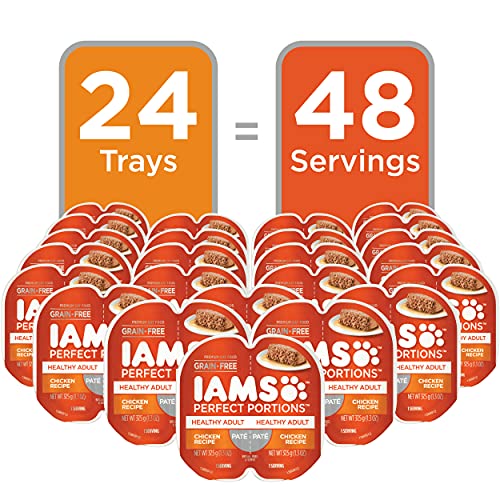 IAMS Grain Free Wet Cat Food, Chicken Recipe, (Pack of 24)