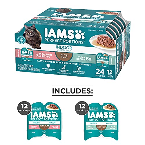IAMS Indoor Adult Grain Free Wet Cat Food Variety Pack