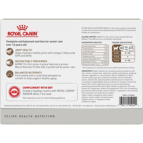 Royal Canin Aging 12+ Thin Slices Cat Food, 3 oz (12-pack)