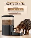 oneisall Automatic Cat Food Dispenser, 12 Cups, Timer
