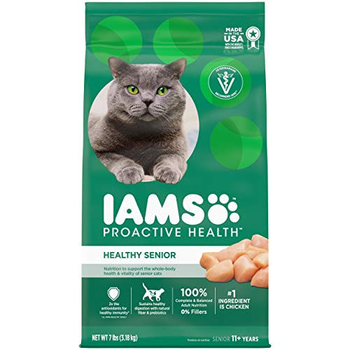 IAMS Healthy Senior Chicken Cat Kibble, 7 lb