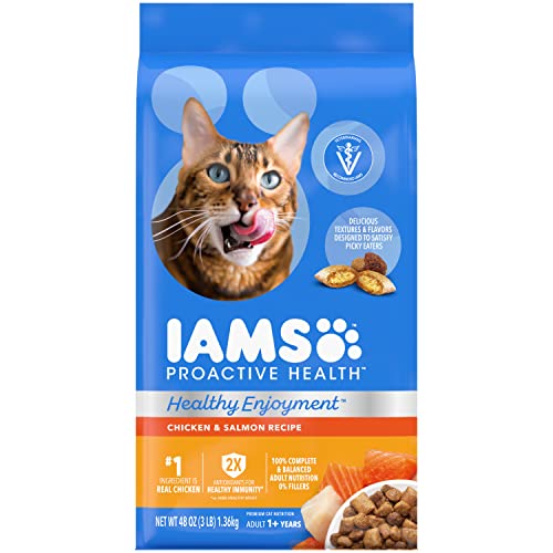 Iams Healthy Chicken & Salmon Cat Food, 3 lb